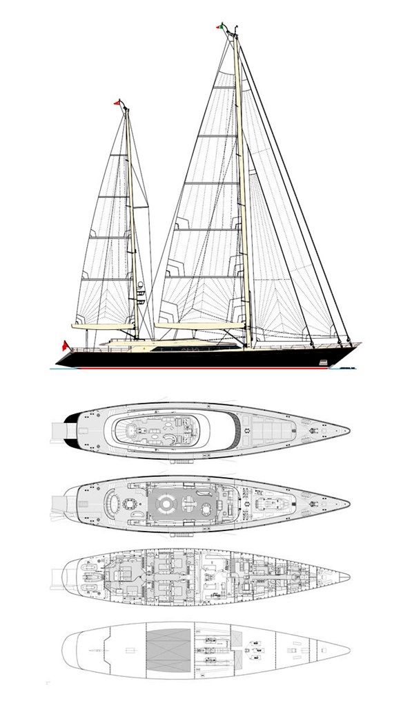 parsifal 3 yacht deck plan